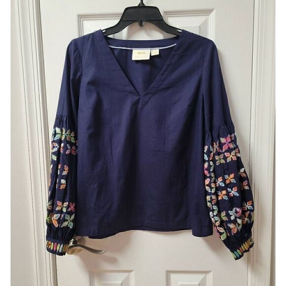 Anthrop Maeve Sonja Embroidered 2 - Picture 2 of 8